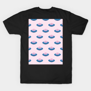 UFO Spaceship Pattern T-Shirt